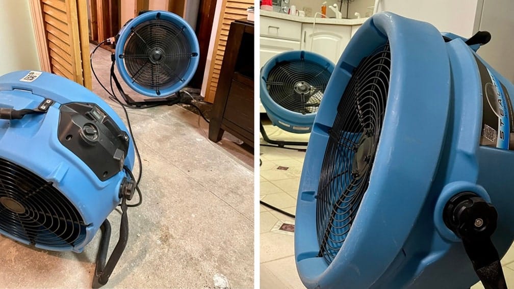 axial fans dry in-place
