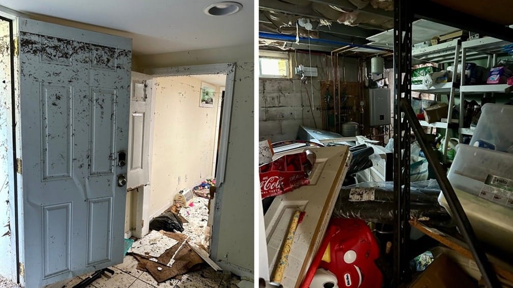 storm damage from flooding in east setauket