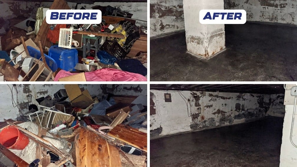 flood damage before and after photos