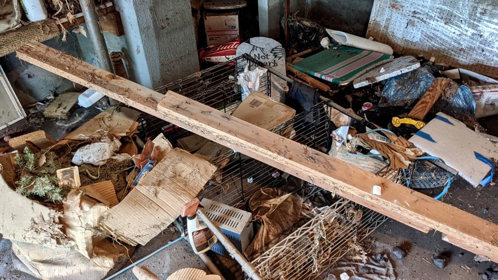 flood damaged contents